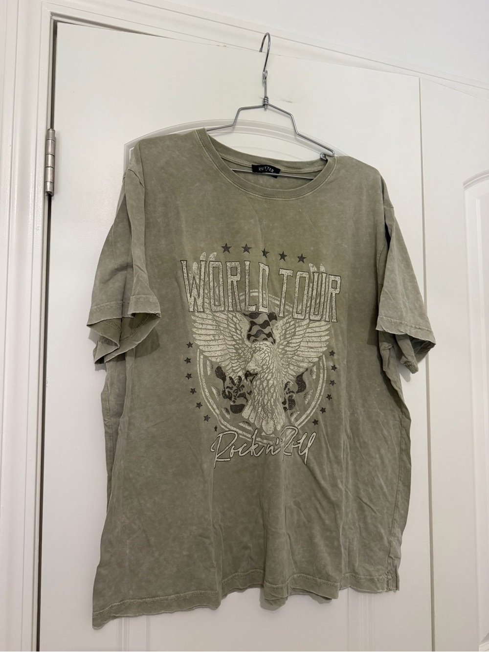 World Tour Graphic Tee - Olive Green by Divided